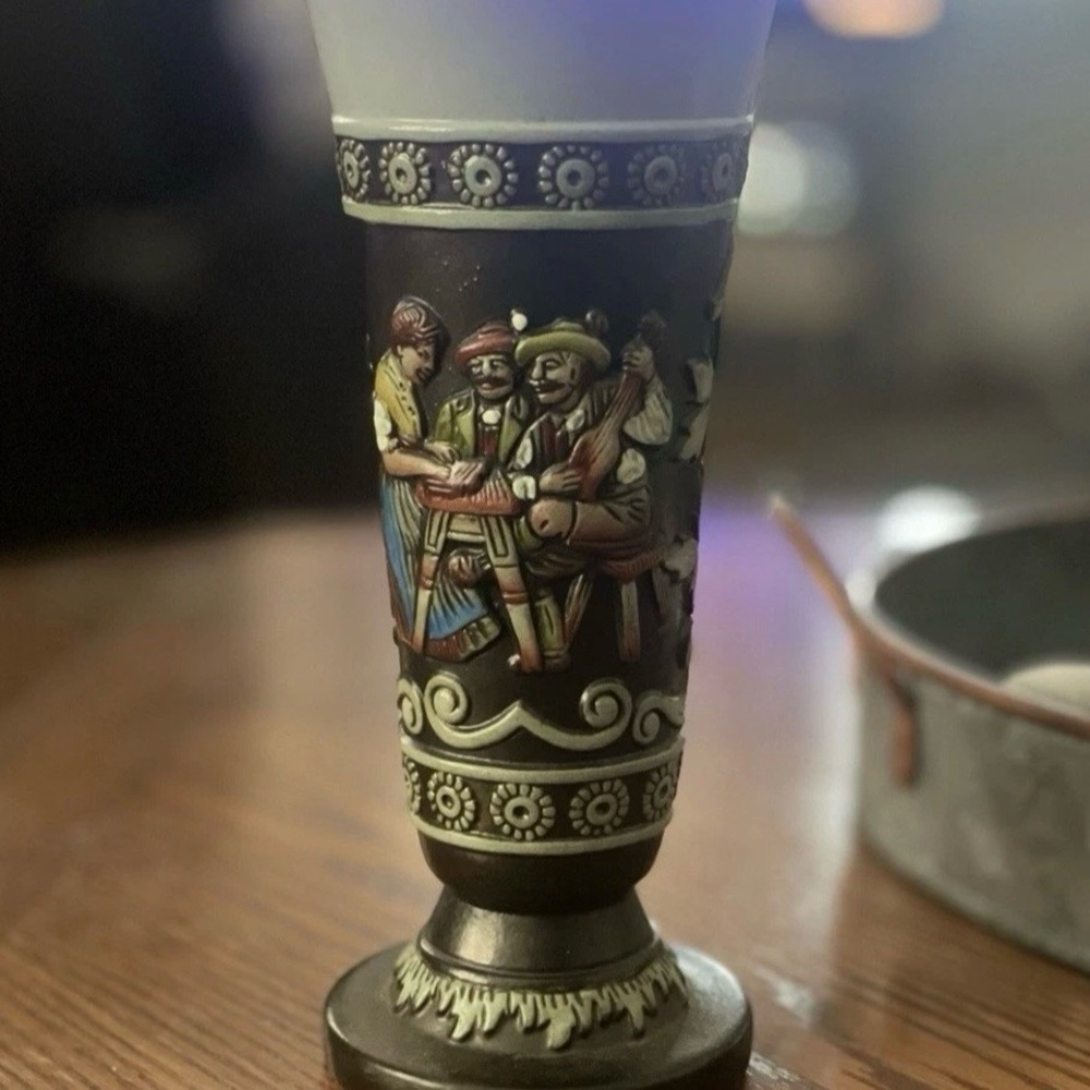 Vintage Decorative German King Werk Vase Stein with Intricate Design